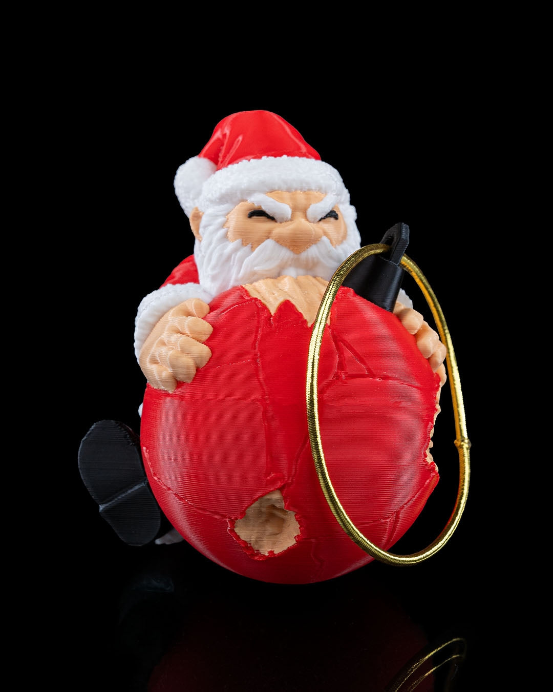 Naughty Claus ornament