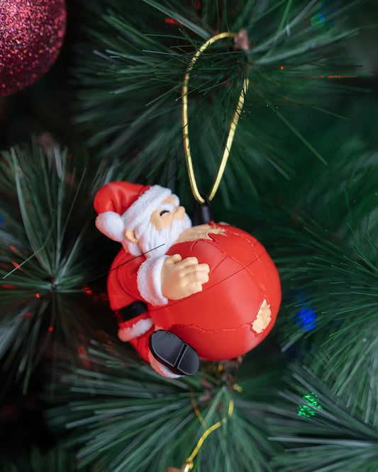 Naughty Claus ornament